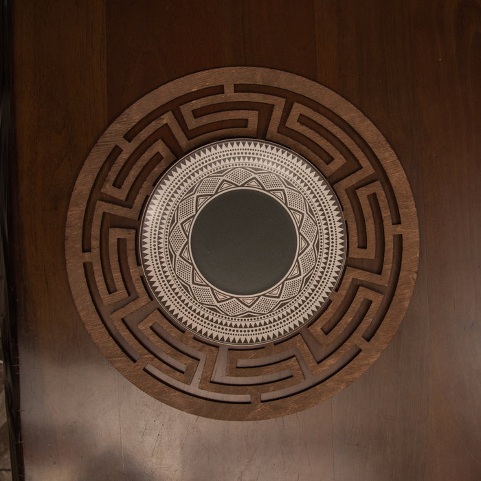 Hermia Labyrinth - Wenge Juego de 6 Salvamanteles